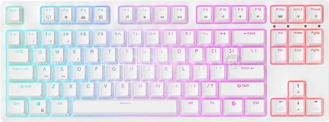 Клавиатура Royal Kludge RK87 RGB (белый, RK Brown)