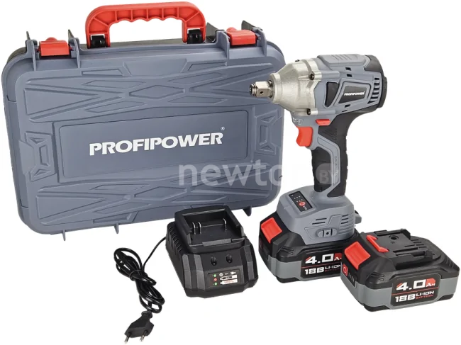 Гайковерт Profipower MKDTW-18B E0081 (с 2-мя АКБ, кейс)