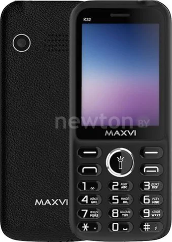 Кнопочный телефон Maxvi K32 (черный)