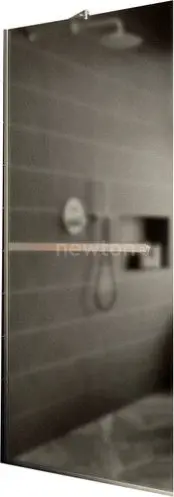 Душевая стенка MaybahGlass 109x195 MGD-710-5у (бронзовое матовое стекло/хром матовый)