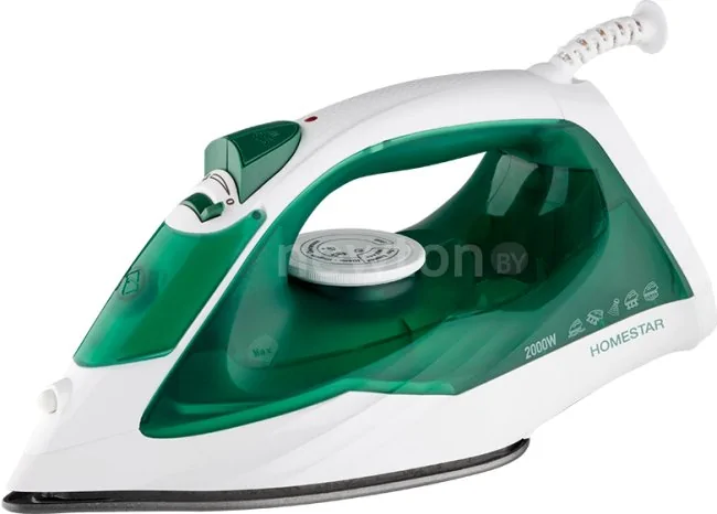 Утюг HomeStar HS-4008 (белый/зеленый)