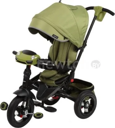 Детский велосипед Moby Kids Leader 360° 12x10 AIR (оливковый)