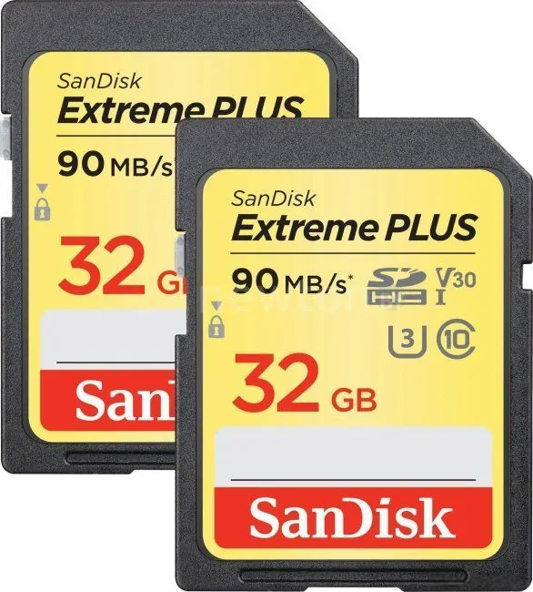 Карта памяти SanDisk Extreme Plus SDHC SDSDXWF-032G-GNCI2 2x32GB