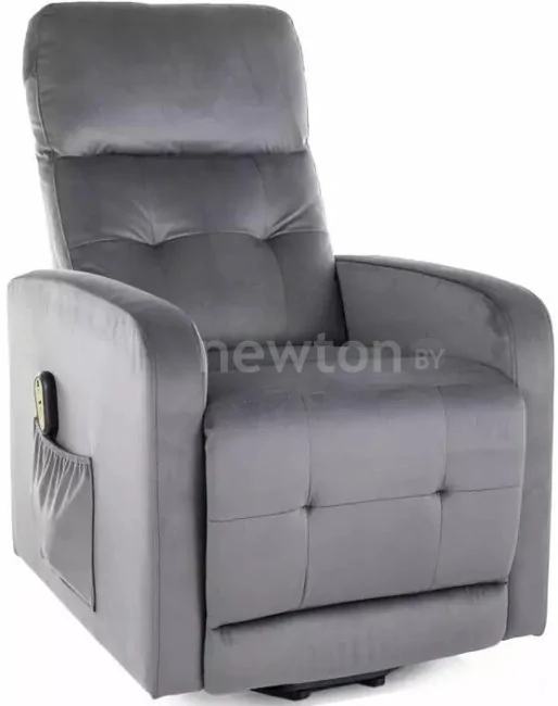 Электрический реклайнер Signal Otus II Velvet Bluvel 14 раскладное (темно-серый)
