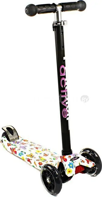 Трехколесный самокат Triumf Active SKL-07LP Maxi Flash Print (butterfly)