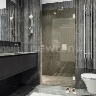 Душевая дверь MaybahGlass 195x80.5 MGD-520-4 (бронза/хром глянцевый)