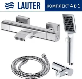 Смеситель Lauter Comfort 21YH40400 + 21СКFG80101C + 21S00103 + 21CKFS90120