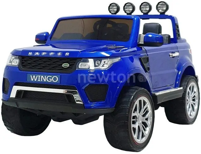 Электромобиль Wingo LAND ROVER 4x4 LUX (усиленный аккумулятор, синий)