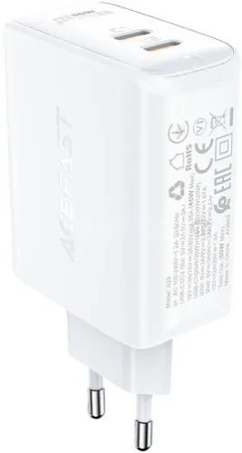Сетевое зарядное AceFast A29 (белый)