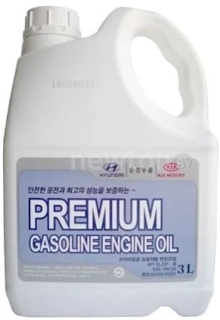 Моторное масло Hyundai/KIA Premium Gasoline SL/GF-3 5W-20 3л