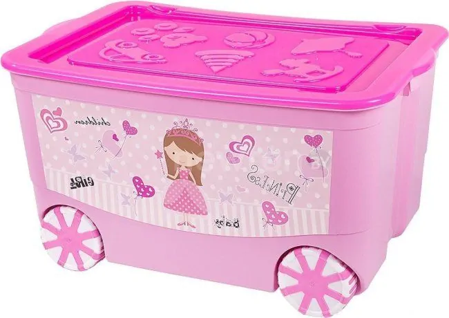Ящик для хранения Эльфпласт KidsBox (розовый)