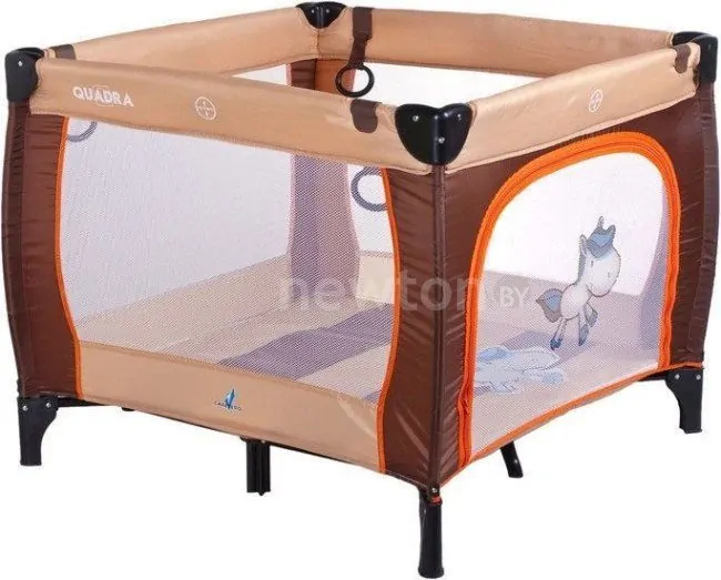Игровой манеж Caretero Quadra (коричневый)