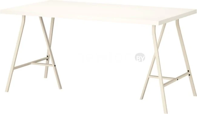 Письменный стол Ikea Линнмон/Лерберг (белый/белый) 592.793.64