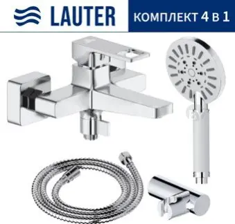 Смеситель Lauter Cascade 21CK6615C с лейкой Relexa Nevada 21S10146