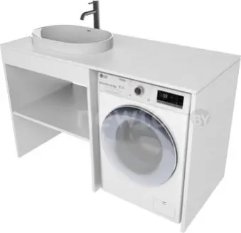 ЗОВ Тумба с умывальником Стамбул Премиум 130 S130LWP0LWPWMC2BC-OL6002