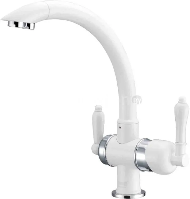 Смеситель ZorG ZR 327 YF Chrome White