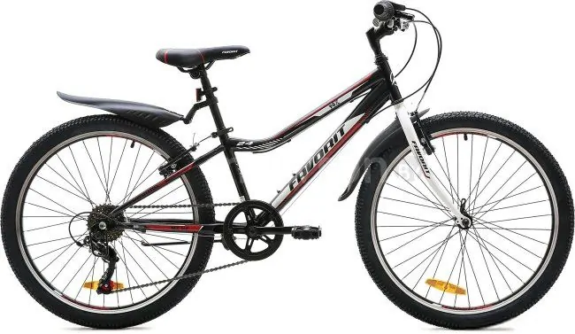 Велосипед Favorit FOX 24 V 2020 (черный/белый)