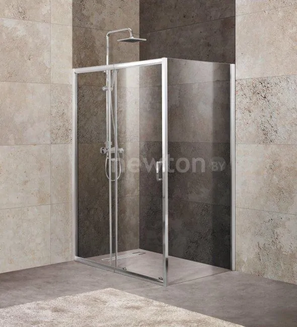 Душевой уголок BelBagno UNIQUE-AH-1-100/115-90-C-Cr (прозрачное стекло)