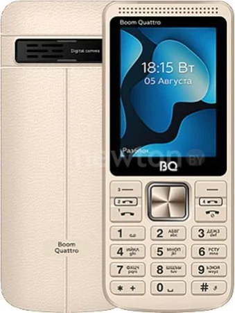 Кнопочный телефон BQ BQ-2455 Boom Quattro (золотистый)