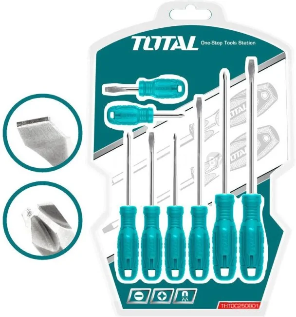 Набор отверток Total THTDC250801 (8 предметов)