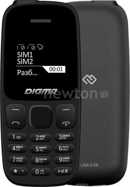 Телефон Digma Linx A106 (черный)