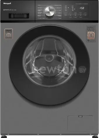 Стиральная машина Weissgauff WM 45127 Direct Drive Inverter Steam Deep Grey