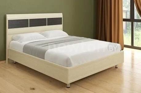 Кровать Лером Камелия КР-2703-БД-К 160x200 (дуб беленый-комбинированный)