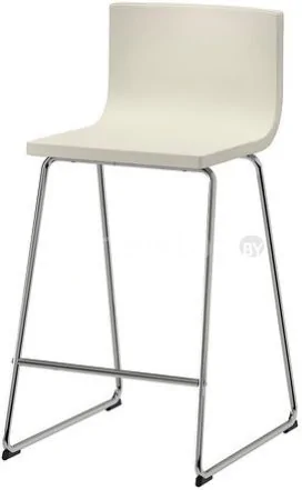 Стул Ikea Бернгард (мьюк белый/хром) [003.603.37]