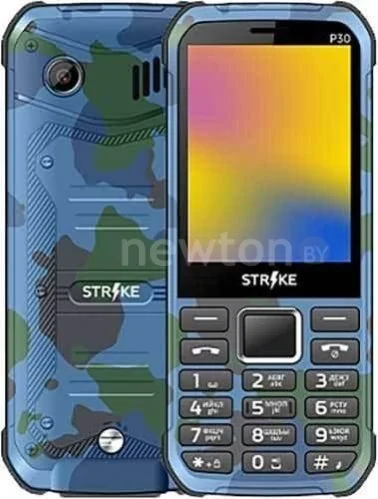 Телефон Strike P30 (синий камуфляж)