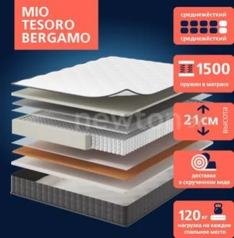 Матрас Mio Tesoro Bergamo 90x200 (джерси трикотаж)