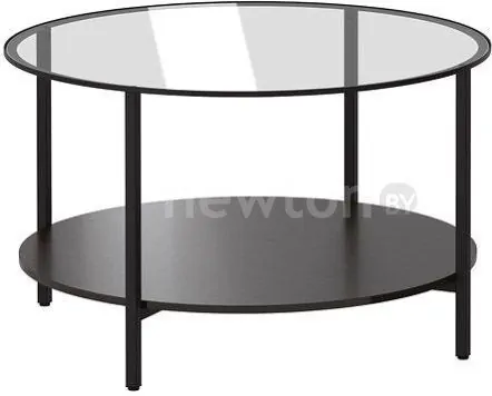Журнальный столик Ikea Витше (черный/коричневый) 303.833.04