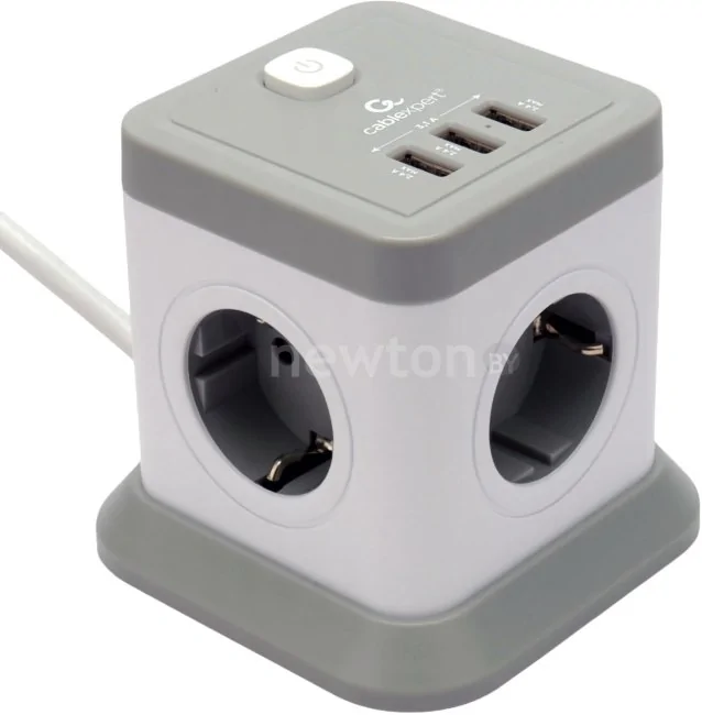 Сетевой фильтр Cablexpert TWR-4-U3-W-2