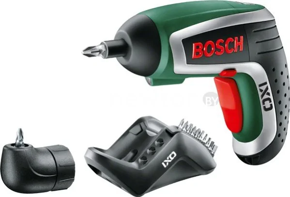 Шуруповерт Bosch IXO + угловая насадка (0603981021)