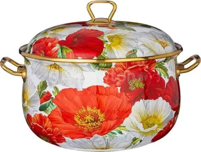 Кастрюля Agness Маки 950-464