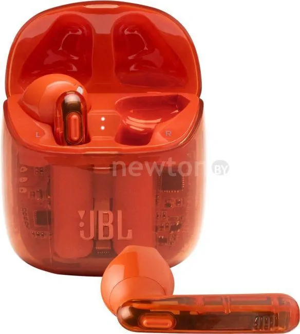 Наушники JBL Tune 225 TWS Ghost Edition (оранжевый)