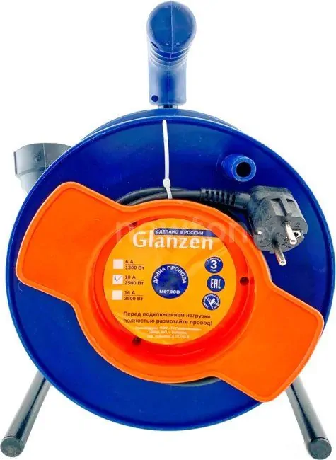 Удлинитель на катушке Glanzen EC-50-010
