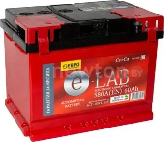 Автомобильный аккумулятор E-Lab 6СТ-60 R+ (60 А·ч)