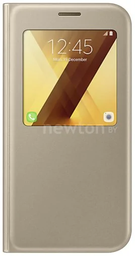 Чехол Samsung S View Standing для Galaxy A7 (золотистый) [EF-CA720PFEGRU]