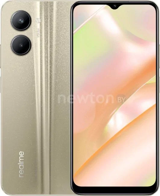 Телефон Realme C33 RMX3624 4GB/128GB международная версия (золотистый)