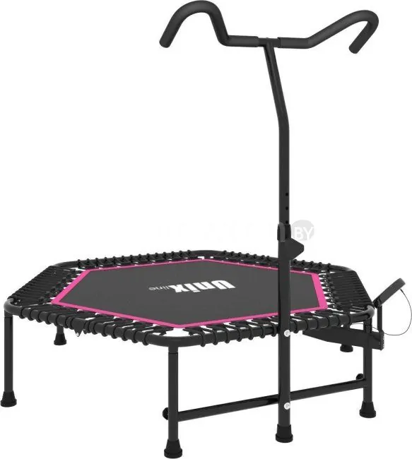 Батут Unix Line FITNESS Pink PRO 130 см