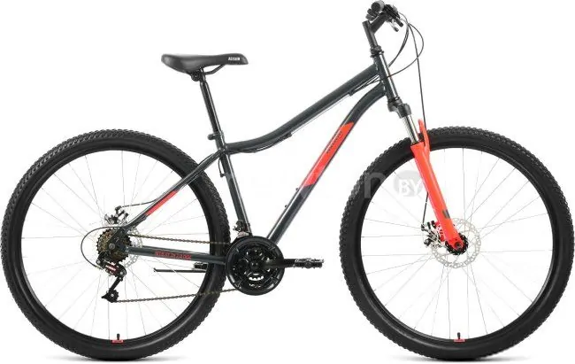 Велосипед Altair MTB HT 29 2.0 D р.21 2022 (темно-серый/красный)