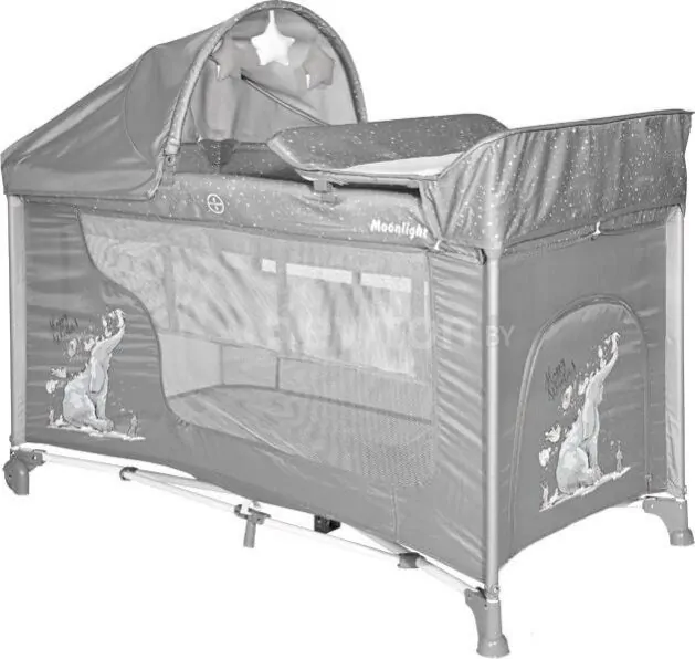 Манеж-кровать Lorelli Moonlight Rocker 2 (grey)