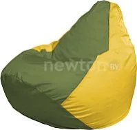 Кресло-мешок Flagman Груша Мега XXXL Г3.1-228 (оливковый/желтый)