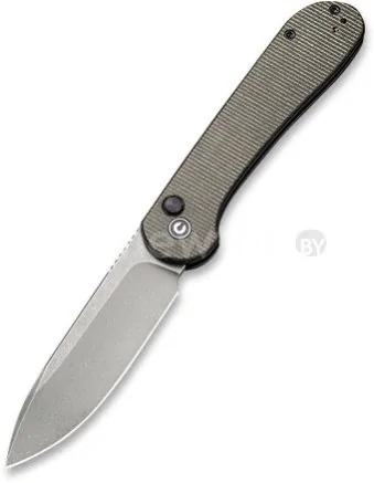 Складной нож Civivi Button Lock Elementum 14C28N Steel Handle G10 C2103C (серый)