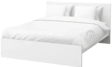 Кровать Ikea Мальм 200x160 (белый, Лонсет) 092.110.17