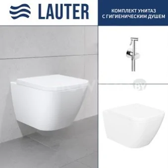 Унитаз подвесной Lauter Nuremberg 21811 + Breez 21GN7071CH