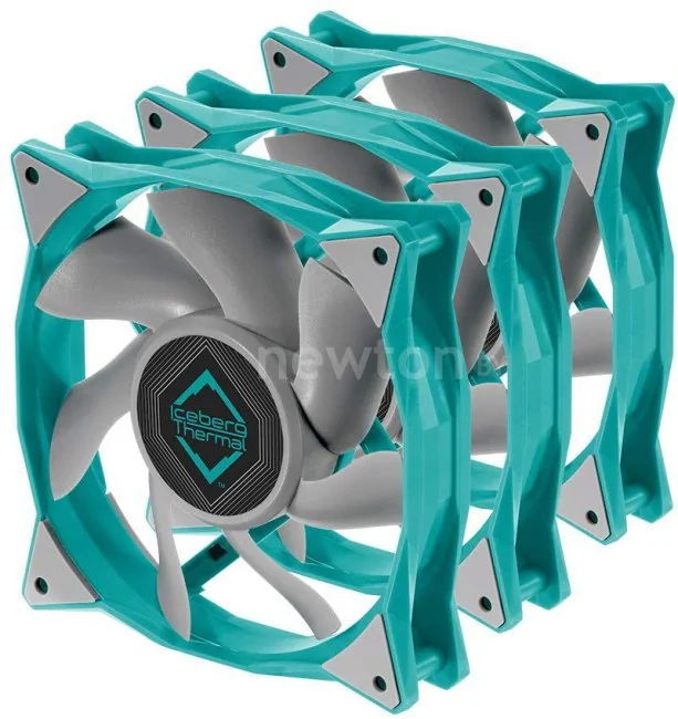 Комплект вентиляторов для корпуса Iceberg Thermal IceGALE Xtra 120mm 3-pack (бирюзовый)