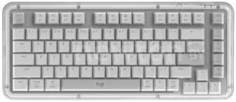 Клавиатура Logitech Alto Keys K75M 920-013300 (белый/серый, с гравировкой)