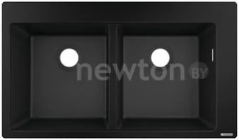 Кухонная мойка Hansgrohe S51 S510-F770 Built-in sink 370/370 43316170 (черный графит)