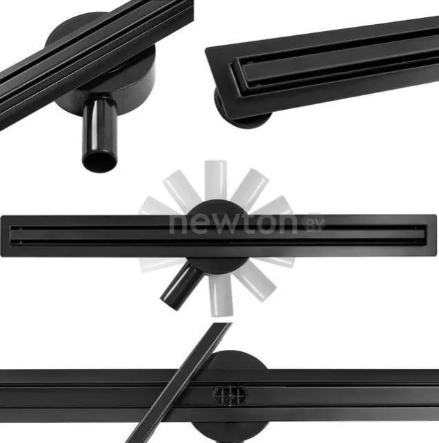 Трап/канал Calani Eco360 Slim 100 Black CAL-G0029